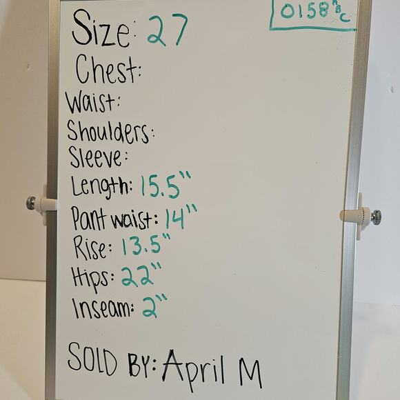 Revolve Weworewhat Womans 27 Flare Bell Shorts Stretch Twill Denim Tie Dye NEW - Picture 8 of 8